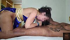 fitness housewife cuckold husband watches brazilian cock fuck squirt