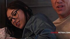 couple fucks lifelike doll roughly in wild threesome