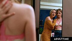 busty milf dee williams scissoring melody marks in lesbian comfort session