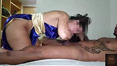 fitness housewife cuckold husband watches brazilian cock fuck squirt