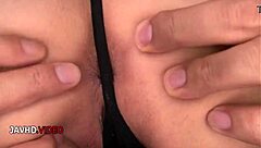 arisa kuroki's huge tits bounce in asian threesome blowbang to hardcore