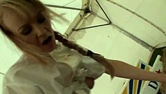 Elegant Blonde Milf Enjoys Refined Pussy Pounding in Hippodrome