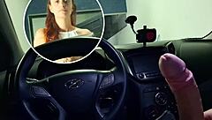 stroking risky watching hot college girls in parking 😏🚗