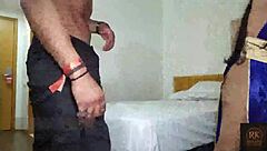 fitness housewife cuckold husband watches brazilian cock fuck squirt