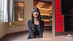 brazilian babe with perfect natural big tits eager in casting