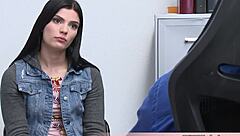 long legged petite brunette shoplifter caught and fucked doggystyle rough