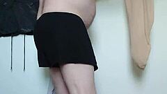 carmen teases toes in sheer nylon full body