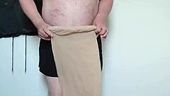 carmen teases toes in sheer nylon full body