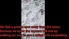 Exhibitionist Wife Helena Price Nude Beach Cock Tease Voyeur Day 2