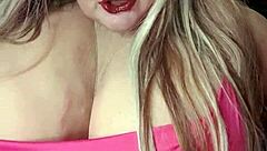 Susi's Huge Boobs Bounce In Red Dress BBC Toy Fuck