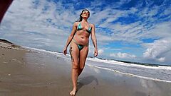 Exhibitionist Wife Helena Price Nude Beach Cock Tease Voyeur Day 2