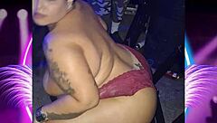 Hubby asks brazilian bbw prostitute to strip then she sucks cock