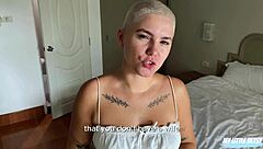 Sloppy deepthroat blowjob saves apartment from eviction!