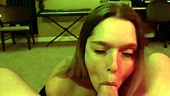 Wife's Sexy Amateur Blowjob Ends in Massive Cum Eruption Tonight