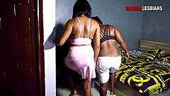 Lesbian Workout Turns Into Bed Ass Licking Frenzy