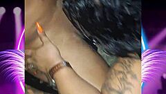 Hubby asks brazilian bbw prostitute to strip then she sucks cock