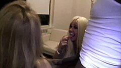 Three ebony sluts gangbanged by huge black cocks