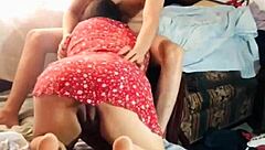 oscar's boss dona mary teases in tight dress on homemade webcam