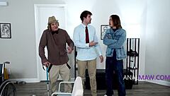 owner claims milf's ass pussy and mouth first