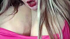 Susi's Huge Boobs Bounce In Red Dress BBC Toy Fuck