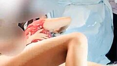 oscar's boss dona mary teases in tight dress on homemade webcam