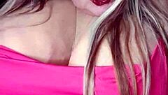 Susi's Huge Boobs Bounce In Red Dress BBC Toy Fuck