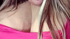 Susi's Huge Boobs Bounce In Red Dress BBC Toy Fuck