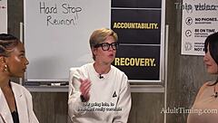 kenna james reagan foxx post-orgy lesbian podcast backstage