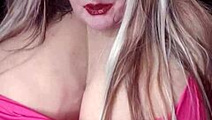 Susi's Huge Boobs Bounce In Red Dress BBC Toy Fuck