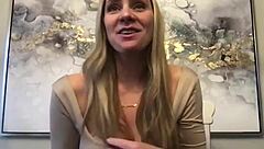 meet jj, our stunning new tall blonde milf model backstage