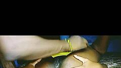 love eating this african teen slut's pussy in yellow dress