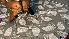 petite housemaid fingers her juicy wet pussy on duty