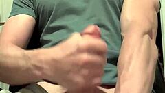 quick handjob on sleeping tight big cock amateur solo