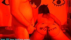 i fuck tight pussy hard during halloween in horror red house party