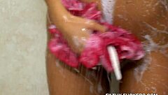 Sarah Lace's Dildo Thrills While Hiding Voyeur Watches Intensely!