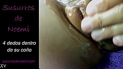 Four Fingers Stretch Her Tight Pussy to Gushing Orgasm!