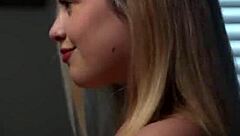blonde teen sloppy deepthroat new years fuck