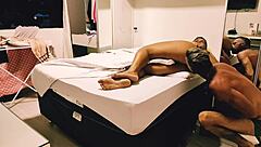 Hot footjob and deep anal with seductive milf steps!