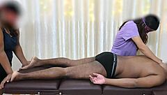 Spa Girls Shocked into Wild Threesome Massage Frenzy