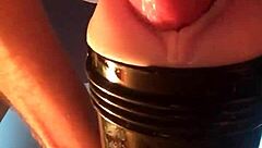 Fleshlight Gets Intense Homemade Pounding Session