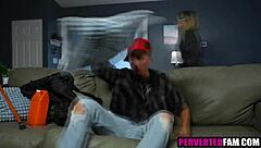 blonde teen sloppy deepthroat new years fuck