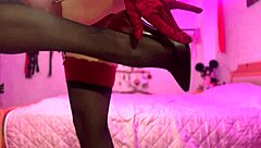 What Do You Think About This Blonde Pin-Up's Sexy Feet and Heels?