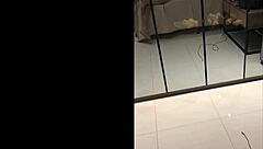 big ass wife cums wildly on cuckold cock in hotel