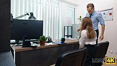 Naughty Office Babe Seduced and Spanked Hard for Slutty Antics