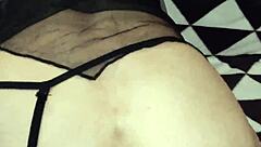 Mature sexy latina wife cheats with tight pussy anal assfucking stockings