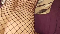 Mature sexy latina wife cheats with tight pussy anal assfucking stockings