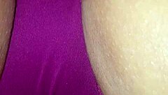 spread those lips wide during intimate panty massage tease