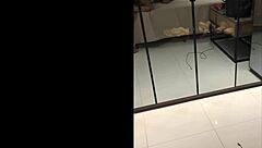 big ass wife cums wildly on cuckold cock in hotel