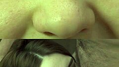 Super Close-Up Blowjob Ends in Mouth Cum