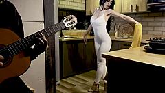 Colombian Skinny Big Boobs Alicia Trece Surprised by Mike Zander's Huge Cock